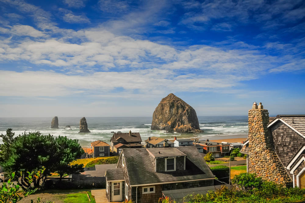 A beautiful view of Cannon Beach
