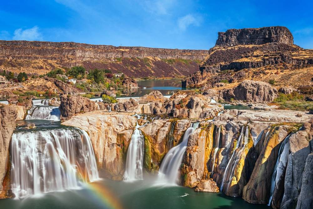 Shoshone Falls Park on the Snake River in Idaho. 